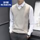 Romon Fashion Urban Men's Listed Vest Vest Owumn и зимний свитер без рукавов.