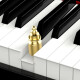 
LOUDAN [Jingchao Qikangfa] Electric piano 88-key vertical heavy hammer Professional adult beginner home electronic piano [Graining keyboard] + wood grain black + pure steel tone