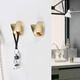 Fandiluo (fandiluo) new Chinese style gold hook single modern simple door back coat hook wardrobe clothes clothes hook light luxury wall hanging 825-Pearl gray small