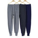 Zhixia Men's Autumn Pants Men's Middle-aged and Elderly Warm Pants Men's Loose Large Size Plus Thin Single-piece Underpants Men's Line Pants Leggings Without - Velvet Style - 1 Pack Suitable for Weight [100-130Jin [Jin is equal to 0.5 kg]]