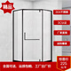Ba Gang is suitable for diamond-shaped bathroom and toilet integrated flat door dry and wet separation glass partition bath shower room 9090 other sizes contact customer service for customization