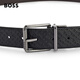 Boss Herren-Alphabet-Muster von Herren und doppelte Farbleder-Doppel-Seite 002 117 cm