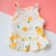 Complete flower suspender cat clothes dog thin pet clothing Teddy skirt princess small dog spring and summer clothes flower suspender skirt orange flower S about 2-3 Jin [Jin equals 0.5 kg] wear