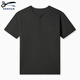 DENHAM new city light outdoor French sports white grey retro Henry neck scissors short-sleeved T-shirt men white L