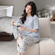 
Year of the Snake Year of the Year of the Pajamas Women's Pure Cotton Summer Short Sleeve Trousers Red Loose Outdoor Outdoor Cotton Set YSH-683 XL Code 120-140Jin [Jin equals 0.5 kg] Need to reserve shrinkage