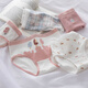 Kommandant Bear Pure Cotton Unterwäsche für Frauen Japaner gedruckter Baumwollschritt atmungsaktiven süßen und niedlichen Student Mid-T-Waist Slip Sommer Dünner Japanisch 9214 Paket 4 m
