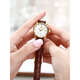 Oliver Switzerland zertifiziert brandneue Uhr für 2025 für Frauen mechanischer Watch Light Luxus Nische Frauen Uhr Top Ten Ten Ten Gürtel verbessert Version-6629 Brown Leder Black Women ()