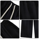 
CLOR casual pants men's spring and autumn wide-leg trendy cotton comfortable sports loose straight trousers CM01 black L