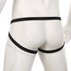 Men's Sexy Underwear Men's Thong Low Waist Back Empty Double Butt Mesh Breathable Sexy Sexy Underwear White M