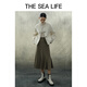 THE SEA LIFE半身裙女欧海一生 a字裙高腰鱼尾半身裙秋冬新款13116 茶色 M
