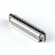 Swan (SWAN) blues harmonica 10-hole C key children's beginners entry professional blues genuine paddy tuning silver