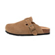 La Chapelle Frauenschuhe, dicke Sohle Halbschuhe, vielseitige ein Fuß besetzte Gelegenheitsbirkenstock-Schuhe-002 Khaki 38