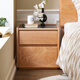 
Original solid wood bedside table narrow side simple bedroom bed small storage cabinet solid wood surface narrow three-pulse bedside table L7027
