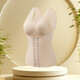 Cat Man Body Shaping Clothes Upper Body Bra-Free Waist Slimming Top Strong Belly Controlling Warm Vest for Women [Buttoned Belly Controlling, Body Shaping and Warming] Apricot L [Recommended 90-110Jin [Jin equals 0.5kg]]