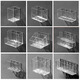 Yonghuan Acrylic Storage Box Hanging Desktop Storage Box Wall-mounted Acrylic Transparent Narrow Strip Mobile Phone Remote Control Station 4877. U-Operation Transparent Basket - 1 medium length (with two Cs