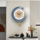 Qiaoran home clock wall clock living room 2024 new simple modern atmosphere home restaurant fashion creative clock T319/small size 40X50 cm