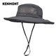 Kenmont outdoor fisherman hat spring and summer hat men's sun protection hat folding breathable mountaineering brim hat km-3261