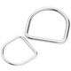 Tianzhuo Hardware 304 stainless steel D-ring D-shaped buckle semi-circular ring luggage hat DIY accessories seamless steel ring strap rings 3*15*12 5 pcs