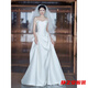 
Mafeixuan French satin light wedding dress new style bride simple strapless tiara small tail white welcome dress white wedding dress + butterfly S 160