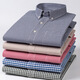 Yunting New Pure Cotton Plaid Shirt Herren-Langarm-Modegeschäft Casual Atmable-Hemd Britisch-Style 18-687 3xl/43