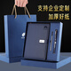 MU Lei Notebook Geschenkbox Set Hoch aussehende exquisite Geschenkgeschenke Custom bedrucktes Logo Business High-End Work Conference Office Notepad Gravur High-End-Schreibzeittagebuch Erwachsener 15012-A5-Obsidian Black (Signature Pen + Refill)