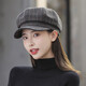 SOMUBAY autumn and winter women's hat fashionable octagonal hat female British Korean style Japanese style beret fashion simple khaki