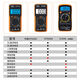 Shantoulin Village Multímetro digital Digital High Precision Electronic Digital Meder Mantenimiento de electricista Multímetro Anti-Fire 830 Multímetro estándar personalizado + Pen Pen + 9V Batería 830B Multímetro (sin Blade)