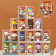KAMAN Blind Box Storage Display Rack Transparent Dustproof Jar Bubble Mart Doll Doll Storage Box White 6 Pack Free of Glue