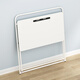 Shufusi foldable desk bedside computer table home student study table adult simple office writing table folding table M size 80x48cm white (no installation required)