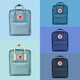 FJALLRAVEN北极狐双肩包kanken男女户外大容量书包电脑包运动旅行背包23510 664-916霜绿色/五彩底纹 16L【可容纳14寸笔记本电脑】