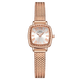Audemars Pixar (IBSO) new watch for women simple temperament quartz watch women's watch waterproof small square watch female watch student watch for girlfriend 9226 rose gold-red belt [imported movement]