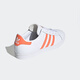 Adidas casual shoes women's shoes 2025 summer new Clover sneakers white shoes versatile low top shoes EE6202 white/orange 36 (220mm)
