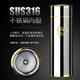 Kuangdi High-End 316 Edelstahl Thermos Cup Herren-Tee Tasse große Kapazität Tragbarer Wasserbecher Geschenkgeschenke Geschenkbox Rotholz Farbe Gewöhnliches Netz 420 ml