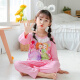Qiaojiadi children's pajama girl spring and autumn long girl baby child princess Aisha home clothes set Sophia long set 854# Lan Aisha 100 size 8 height 90-CM