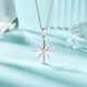 Liuguifu Jewelry PT950 platinum pendant Yuenian Xingyu platinum necklace pendant for women PT0600028 0.8g