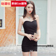 zhouyouyang夜店性感女装2021夜场连衣裙派对性感低胸包臀紧身超短裙抹胸裙子 蓝色 L