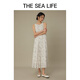 THE SEA LIFE欧海一生 连衣裙24夏秋新品素雅文艺感减龄气质印花连衣裙B12107 白桦色 M