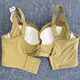 Aidai 2023 New BRA 6629 Top montierte atmungsaktive Meridian-Einstellung Typ Weichstahl Ring Frauen Unterwäsche gelbe Blätter (Dicke ca. 2 cm) 75B mittelschwerbecher ca. 1 cm