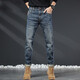 DK Jeans haut de gamme Men 2025 Spring and Automne Straight Slim pantalon lavage rétro à la tendance élastique décontractée confortable 5009 bleu 32