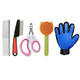 Beilejia cat comb, five-piece set of toiletries, de-floating and combing special shedding tool, cat gloves, dog hair brush, three-piece set of B