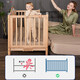 Hagada (hagaday) berceau sans couture d'épissage en bois massif en bois massif bébé lit nouveau lit nouveau-né lit simple lit + 5cm matelas à noix de coco complète 200 * 60cm