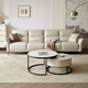 Quanyou Home Technology Fabric Sofa Living Room Small Apartment Modern Simple Inline Single-Line Sofa Household