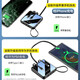 ZNNCO power bank 20,000 mAh small and portable with cable mini fast charging large capacity mobile power supply to be on board the plane suitable for Apple and Xiaomi mobile phone 20,000 mAh five-out three-in丨steel black
