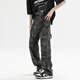 Homlean amouflage jeans jeans jeans Men's Awumn Loose American Mardy Brand Прямые повседневные длинные брюки HS42 Camouflage Black XL