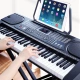 Meike MEIRKERGRMK-8618 61-key multi-functional intelligent teaching electronic organ for children beginners musical instruments connected to mobile phone pad with piano stand