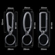 Caqueta de llave de aleación de titanio anillo de llave de llave de tendencia personalizada Costilería simple de calidad de gama alta - Tipo de botella + stinless_ (sin caja de regalo)