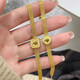 Gu Hao Shuibibei Jewelry Showroom New Gold 999 Retro Queen Redonde