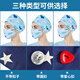 Juichan Pan Hat, mode à l'épreuve des cheveux Pure Coton Bag Toe chirurgical Chapeau, Chapeau infirmière mignon 12222