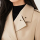 Veromoda Windbreaker Frühlings- und Sommer Taille Revers mittelgroße Farbe Britische Pendeljacke für Frauen 323121021 C13 Light Khaki - Chase Single Xs