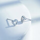 Mengjinyuan platinum earrings PT950 car flower love platinum earrings as a birthday gift for girlfriend